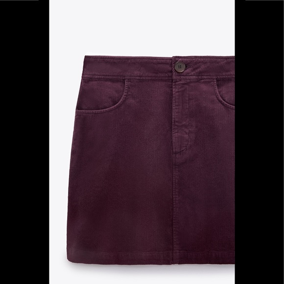 Zara Corduroy Mini Skirt 💜 - Picture 3 of 11